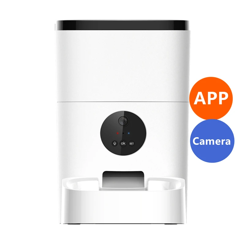 Видео приложение Wi-Fi для 4L Авто Interactiv кошка собака подачи чаша с таймером автоматическая кормушка для домашних животных с камерой