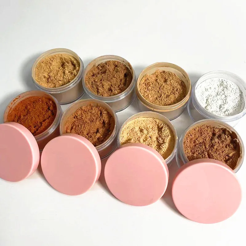 Wholesale Make Your Own Brand Cosmetics Face Makeup Foundation 9 Colors Private Label Translucent Loose Powder Setting Powder