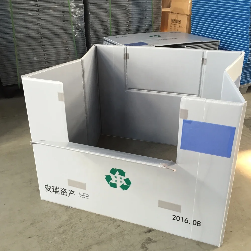 Складная складная коробка для поддонов, пластиковый контейнер для хранения