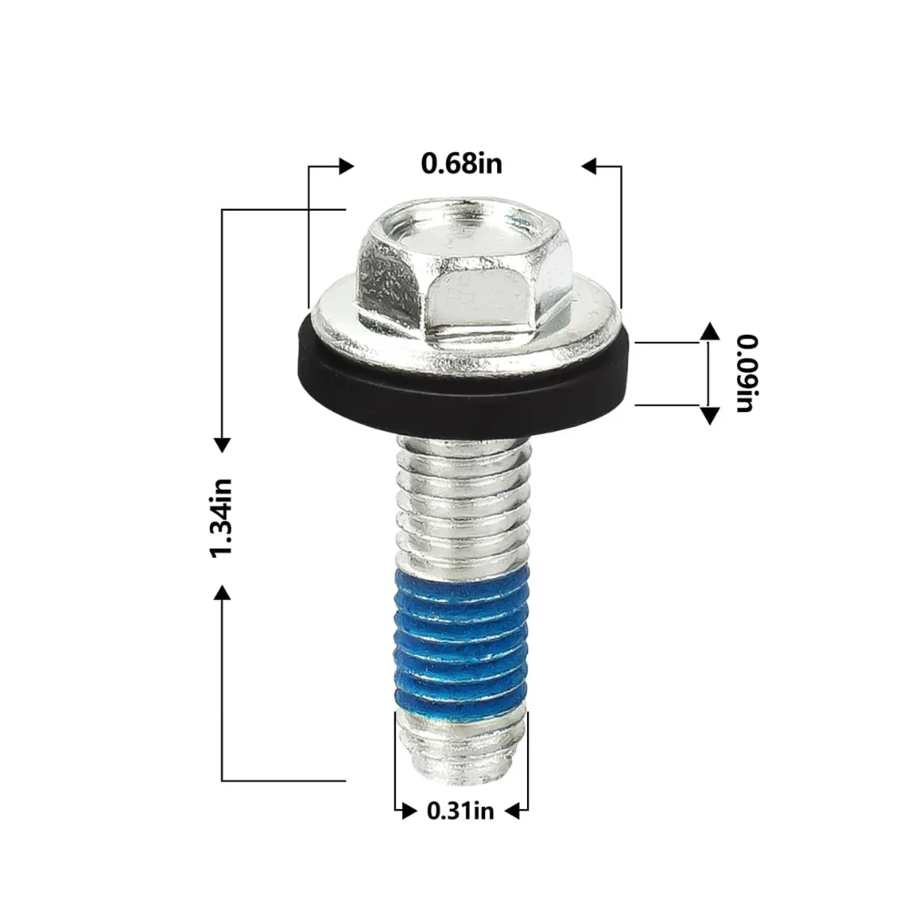WP358237 285009 Clothes Washer Agitator Bolt Replacement with Rubber Gasket,Washer Agitator Bolt Compatible With W-hirlpool