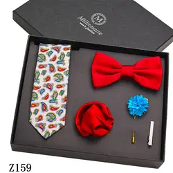 YiLi China Handmade Woven Jacquard Polyester Cufflinks Tie Gift Set