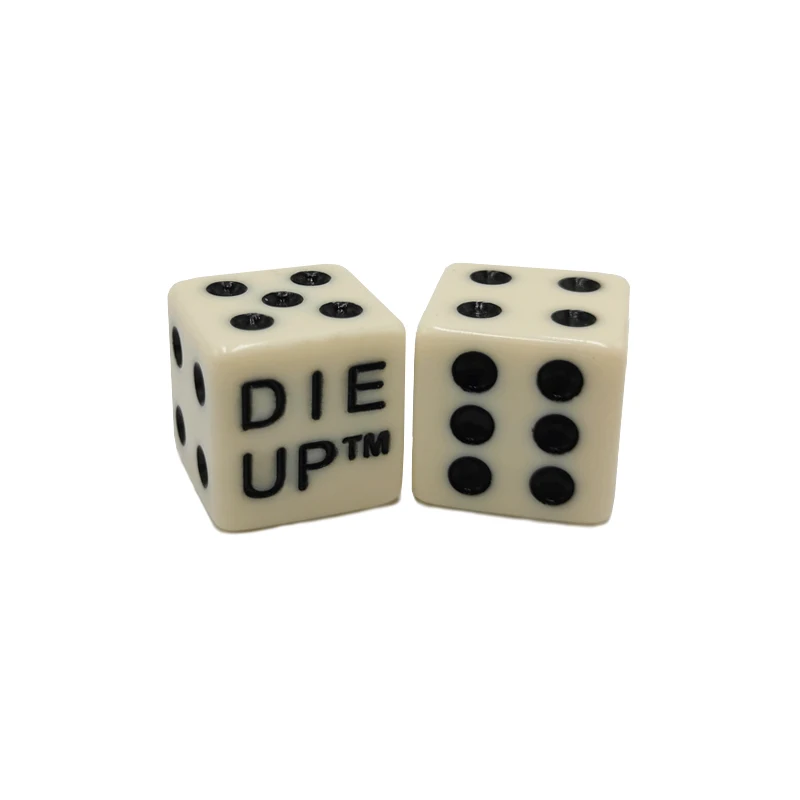 Acrylic Customized Engraved logo Dice for Games