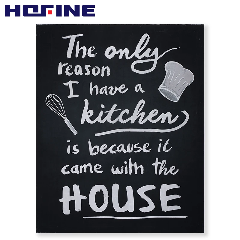 Wholesale Personalized black and white oil painting art canvas painting for home decor encouraging word art