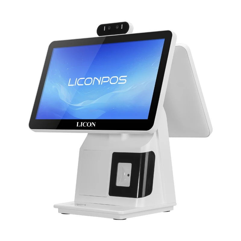 Licon Barcode Scanner Android Windows Hf Rfid/Nfc Hotel Id Card Camera Qr Code Touch Screen Computer Payment Pc Pos