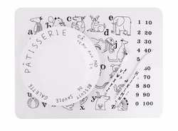 Детский пищевой класс, стираемая подстилка для рисования, силиконовый Настольный обеденный коврик
