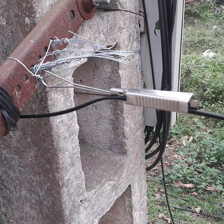 Best Selling FTTH Accessory 304 Stainless Steel Optical Fiber Cable Drop Wire Clamp