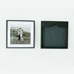 2023 Best Selling Australia Style 8*8 Inch White Plastic Photo Frame Wall Art Plastic tile Square Plastic Photo Tiles