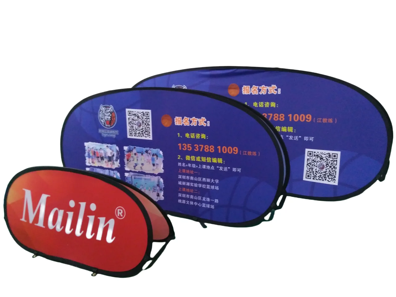 Factory Price Flex Collapsible Pop-Up Stand Flex Portable Pop Up A Frame Banner For Golf Sport  Exhibition With Bag Banners