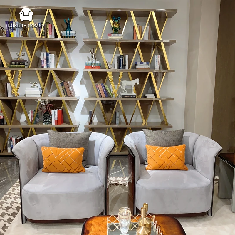 Italian high-end luxury living room furniture set modern designer fashion large villa luxury living room sofa set