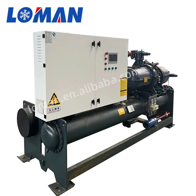 LOMAN industrial water cooled screw water chiller unit price