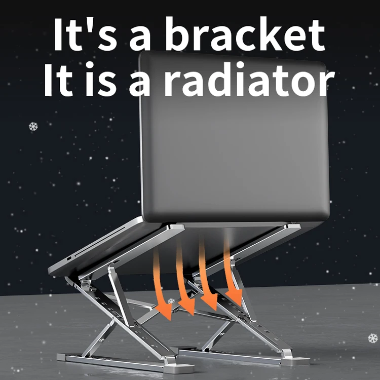 MC N8 эргономичная регулируемая Портативная подставка из алюминиевого сплава для ноутбука складные двухслойные подставки планшетного ПК