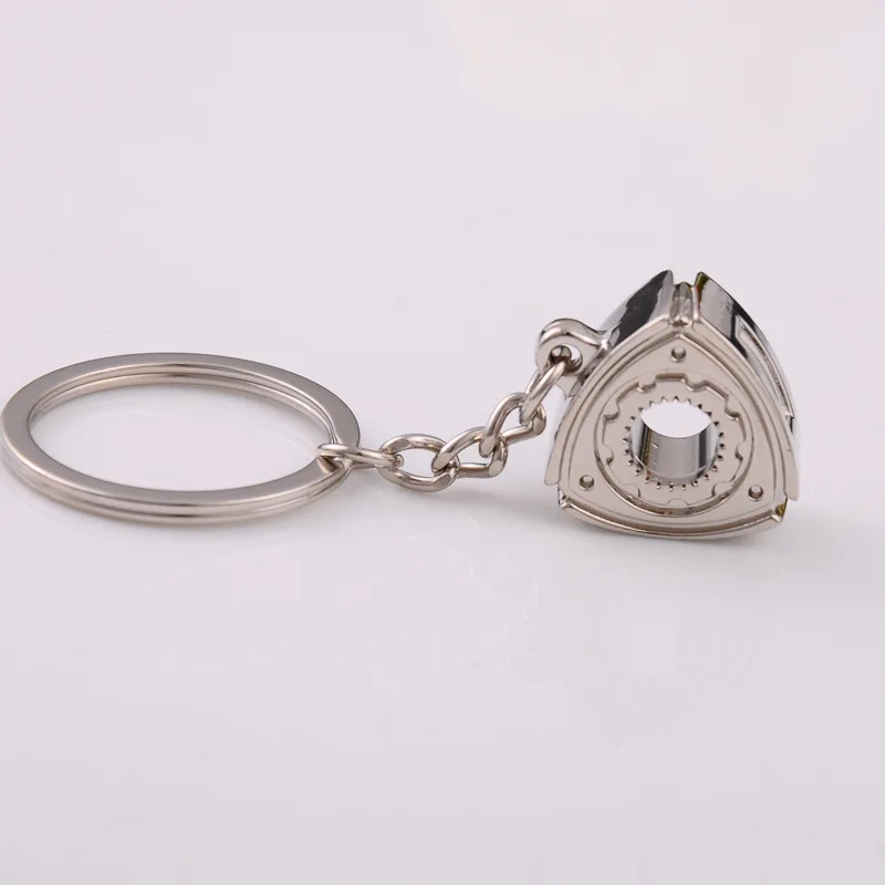 Wholesale personalized car modified Mazda rotor Wankel engine key chain advertising belt key ring pendant