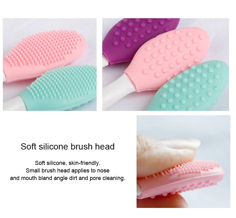 Blackhead Remover Oem Beauty Multi Type Equipment Model Silicone Lip Scrub Exfolitor Facial Kit for Women Nose Cleaning Brush