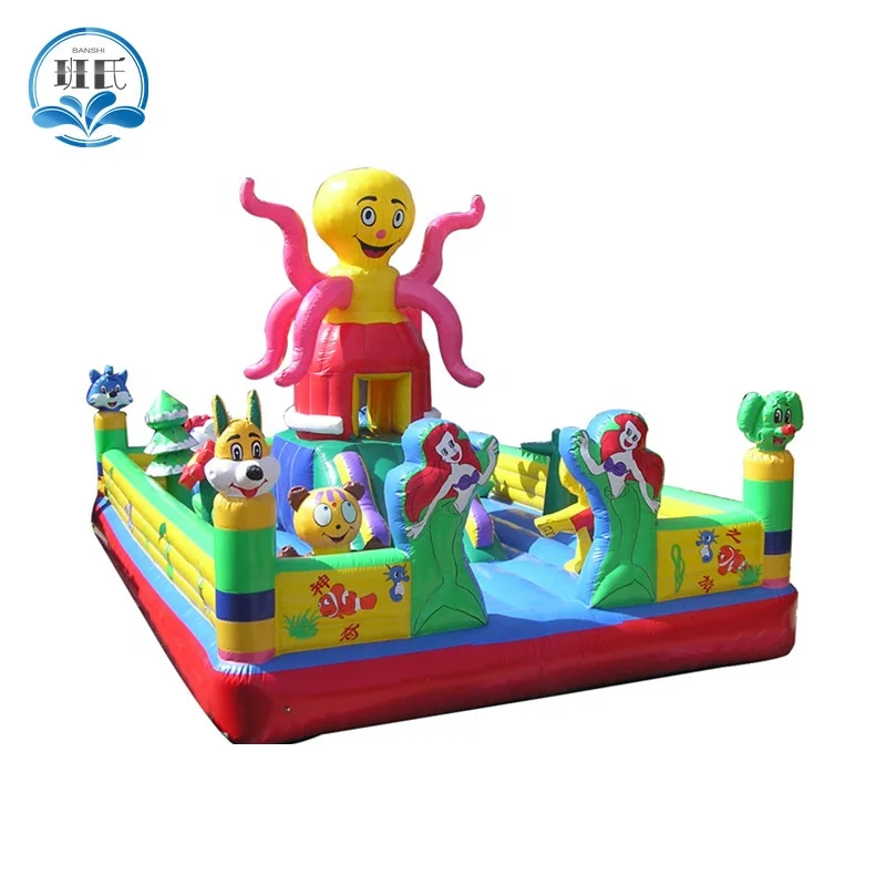 
Inflatable fun city with slide inflatable castle with maze inflatable combo for sale. 