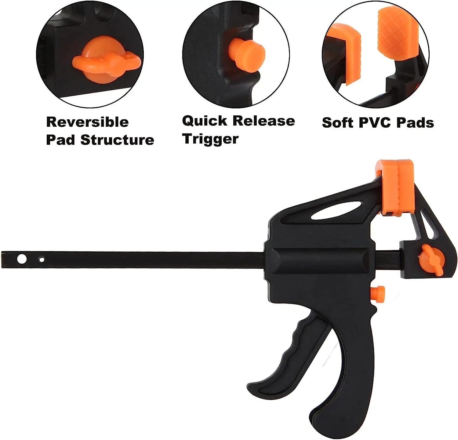 SALI ratchet quick release fixed home tools household light-duty plastic woodworking tools F style clamp