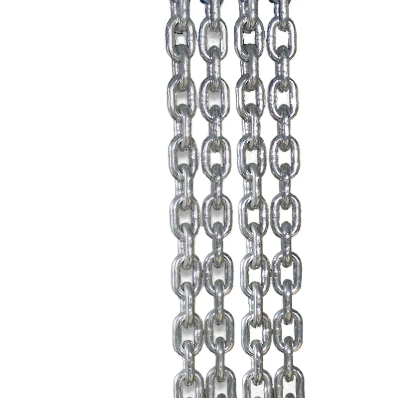 Galvanized chain 5mmX15mm heat treated G80 loading chain for lever block Iron chain factory supplier competitive price