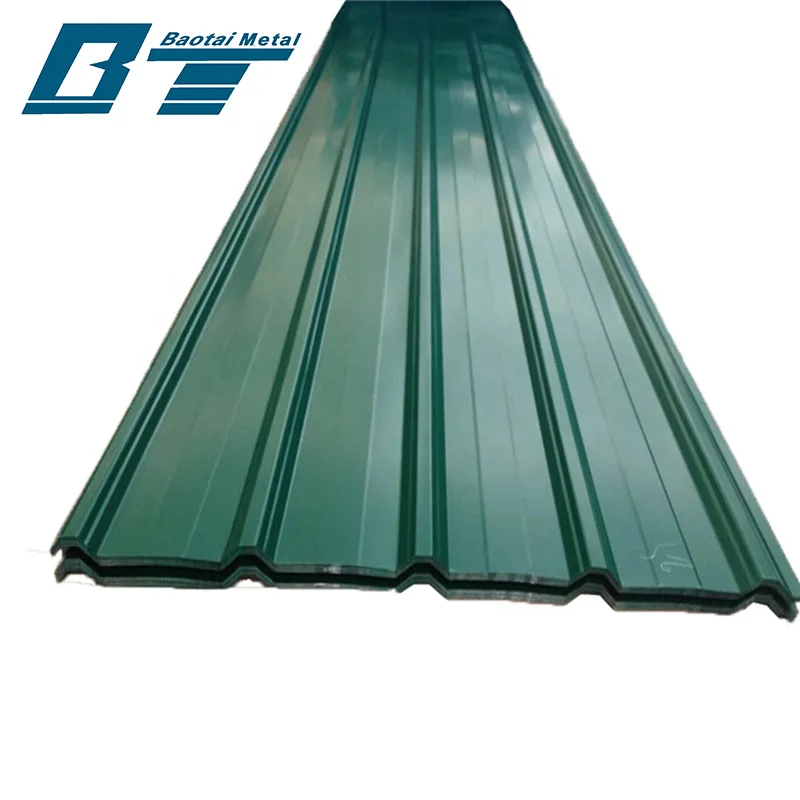 China Metal Price Galvanized Corrugated Board for Building  0.15-1.2mm Roofing Color Coated Corrugated Steel Sheet for House