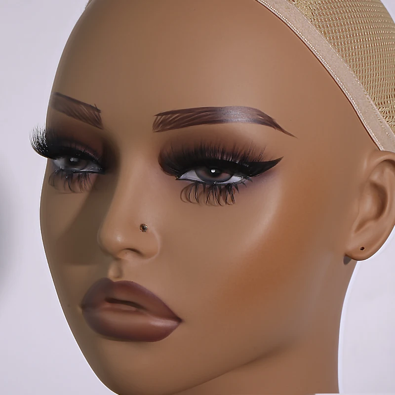 Africa America female mannequin head for wig display  mannequin for Hats display