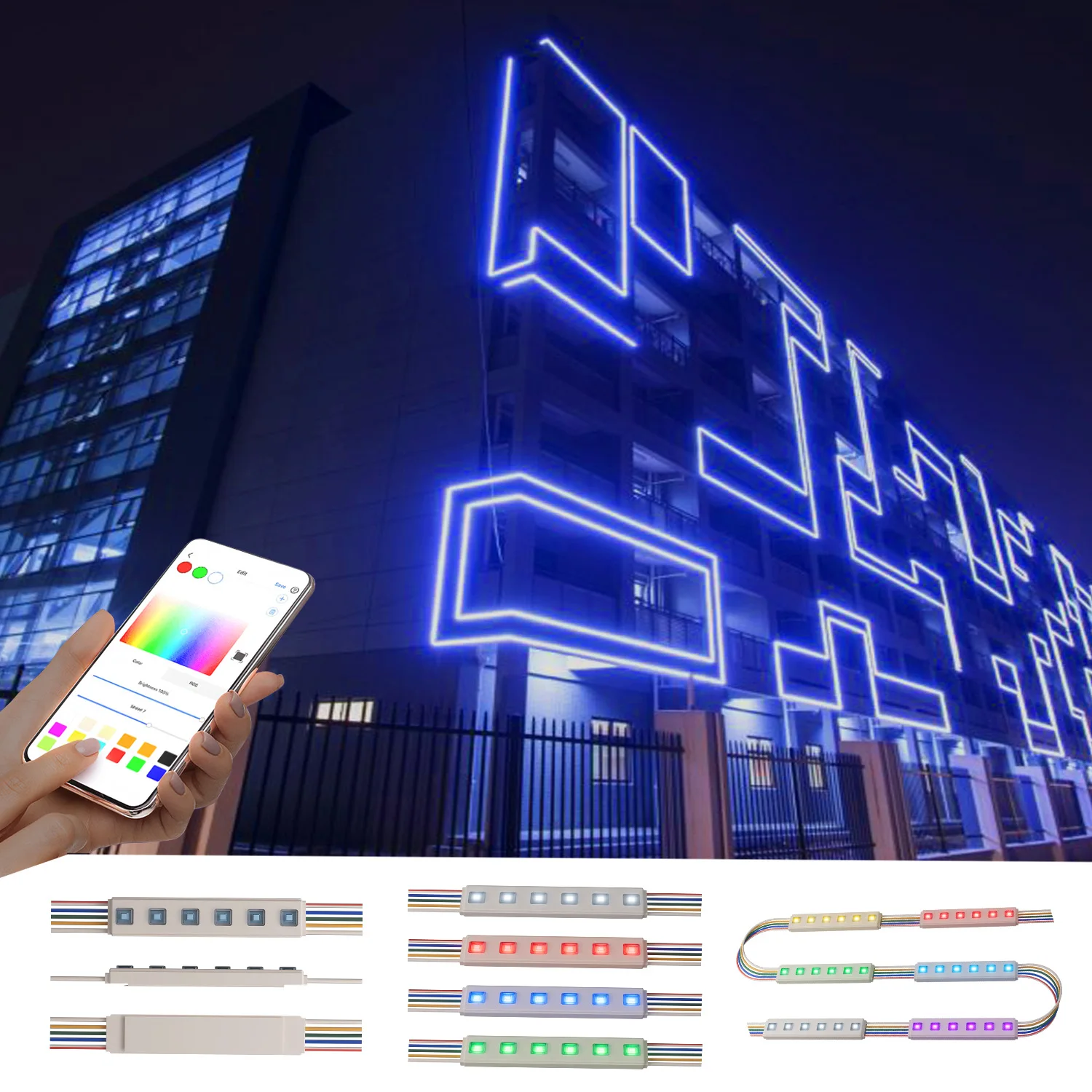 factory price Christmas Holiday Decoration IP66 Waterproof RGBIC LED led point light source for  Outdoor