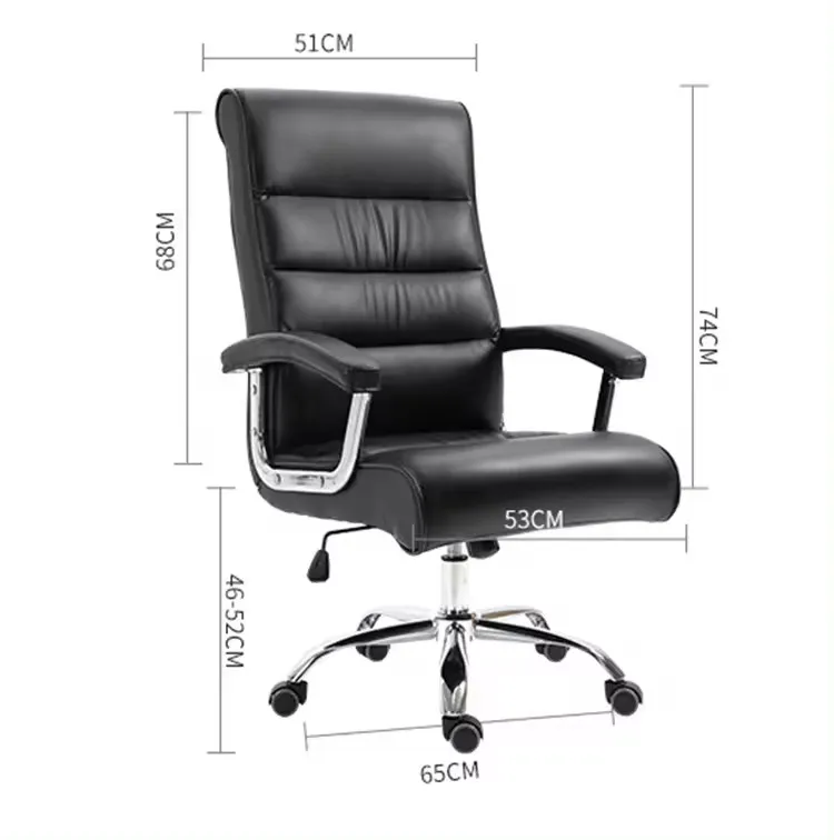 Factory price high back executive boss PU leather office chair office furniture swivel chair adjustable leather chair