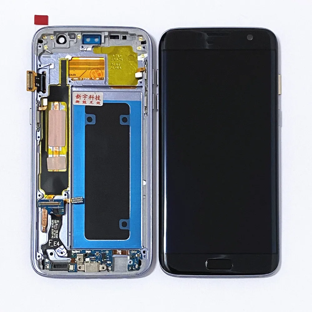 
OLED With Frame Display Touch Screen Digitizer Assembly Mobile LCD Display Screen Replacement For Samsung Galaxy S7 Edge G935F 