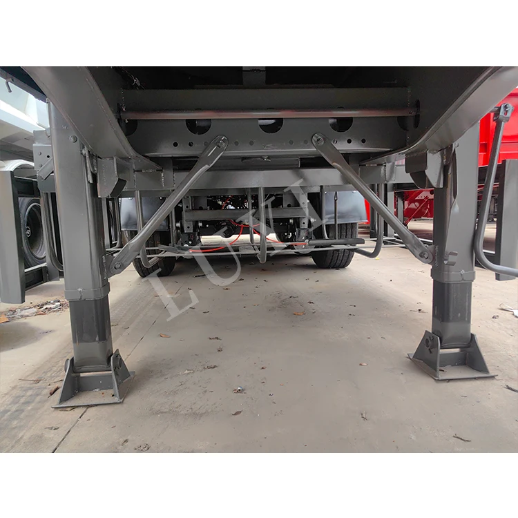 High Quality 4 axle Side Door grain transport side tipper Dump Truck Semi-Trailer