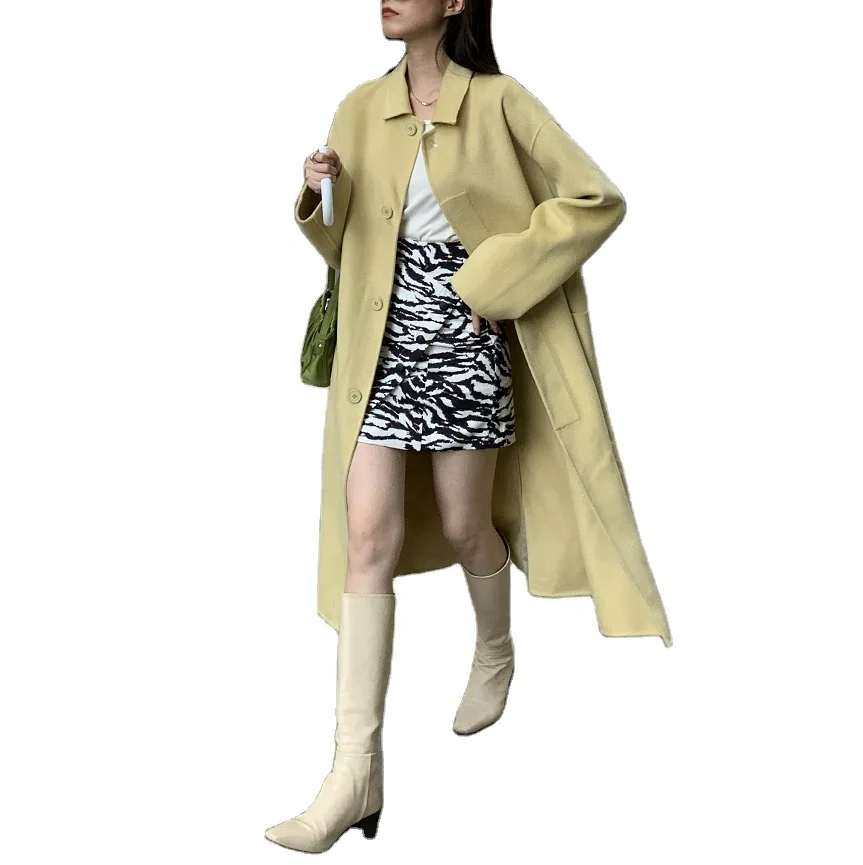 
2020 New Arrival Women Used Winter Sexy Clothes coat With Fashionable Design Made Of Cashmere And Wool 