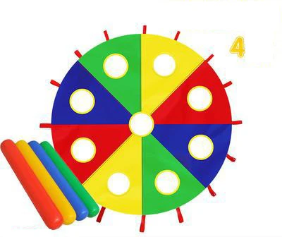 Rainbow Umbrella Parachute Toy Whack-a-mole Children Outdoor Games Children Sports Teamwork Boys Girls Kindergarten Toys