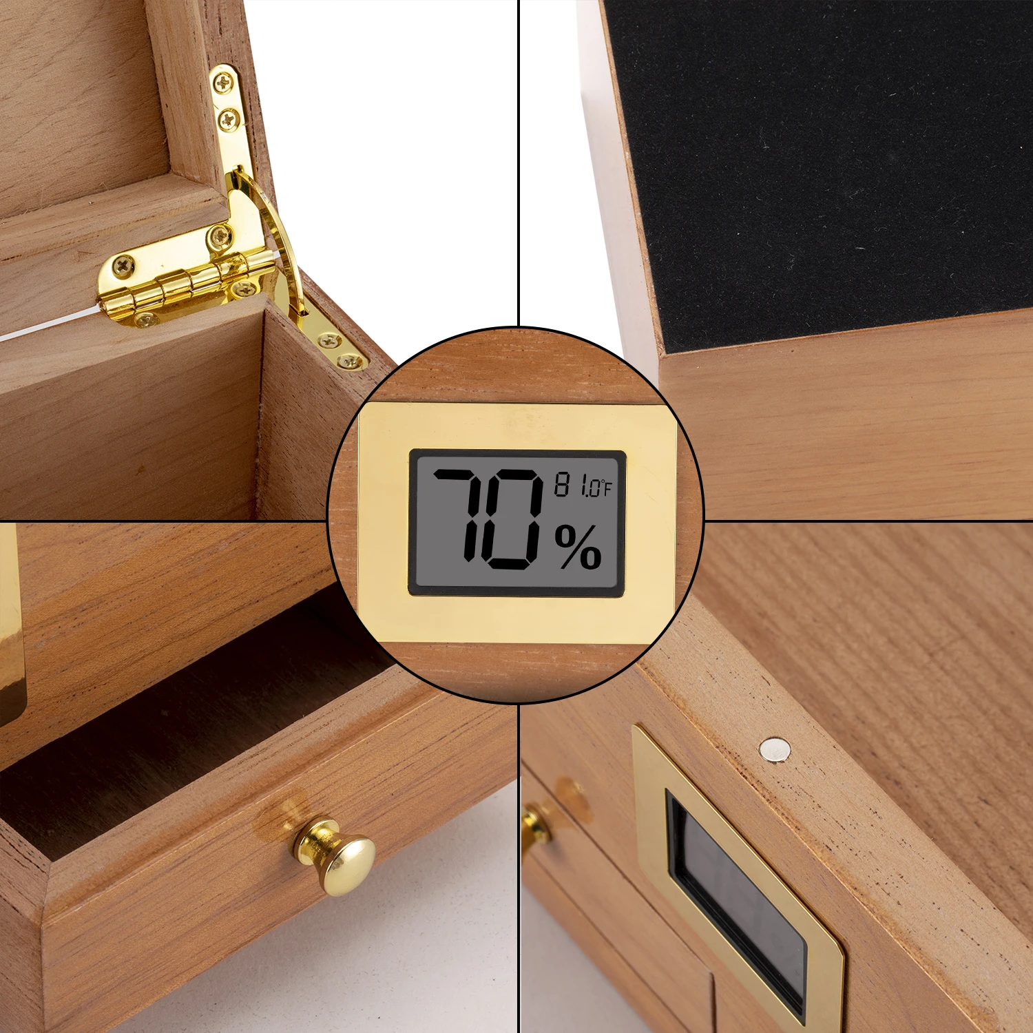 XIFEI Manufacture Solid Wood Desktop Cigar Humidor Cabinet for xiga