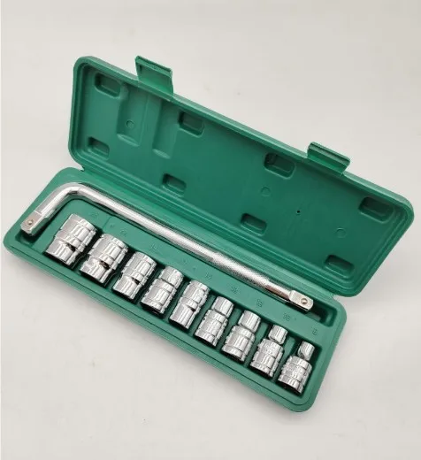 10Pc Hand Tool Sets Socket  L wrench Set Auto Tool Kit Set Box