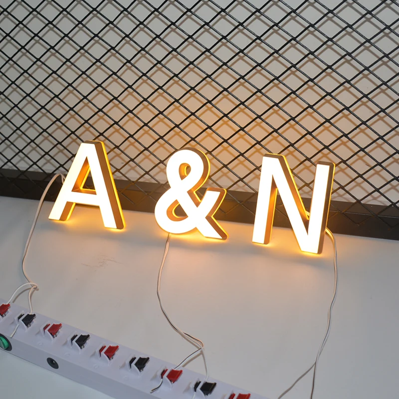 
Outdoor waterproof led sign front-lit and back-lit led sign letter brand logo sign decoration letter 