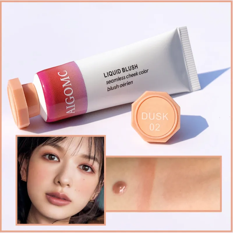 Customized maquiagem Waterproof Design Liquid Blush on Make up Lipstick Private Label Cosmetics Liquid Blush Blusher