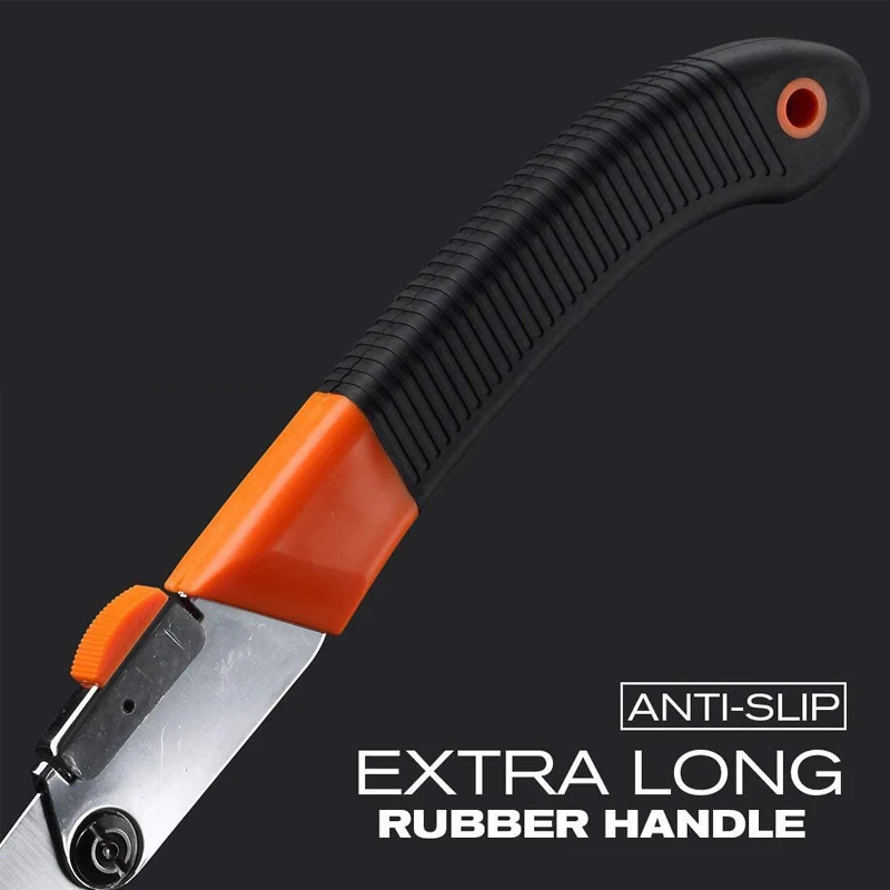 Professional Ultra Smooth Sharp Sawing Long Blade Wood Camping Trimming Hand Saw High Quality SK-5 Steel Folding Pruning Saw