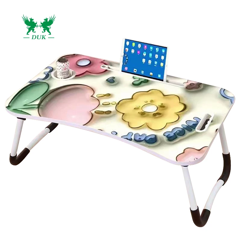 Desk Top Folding Computer Breakfast Foldable Custom Table for Notebook