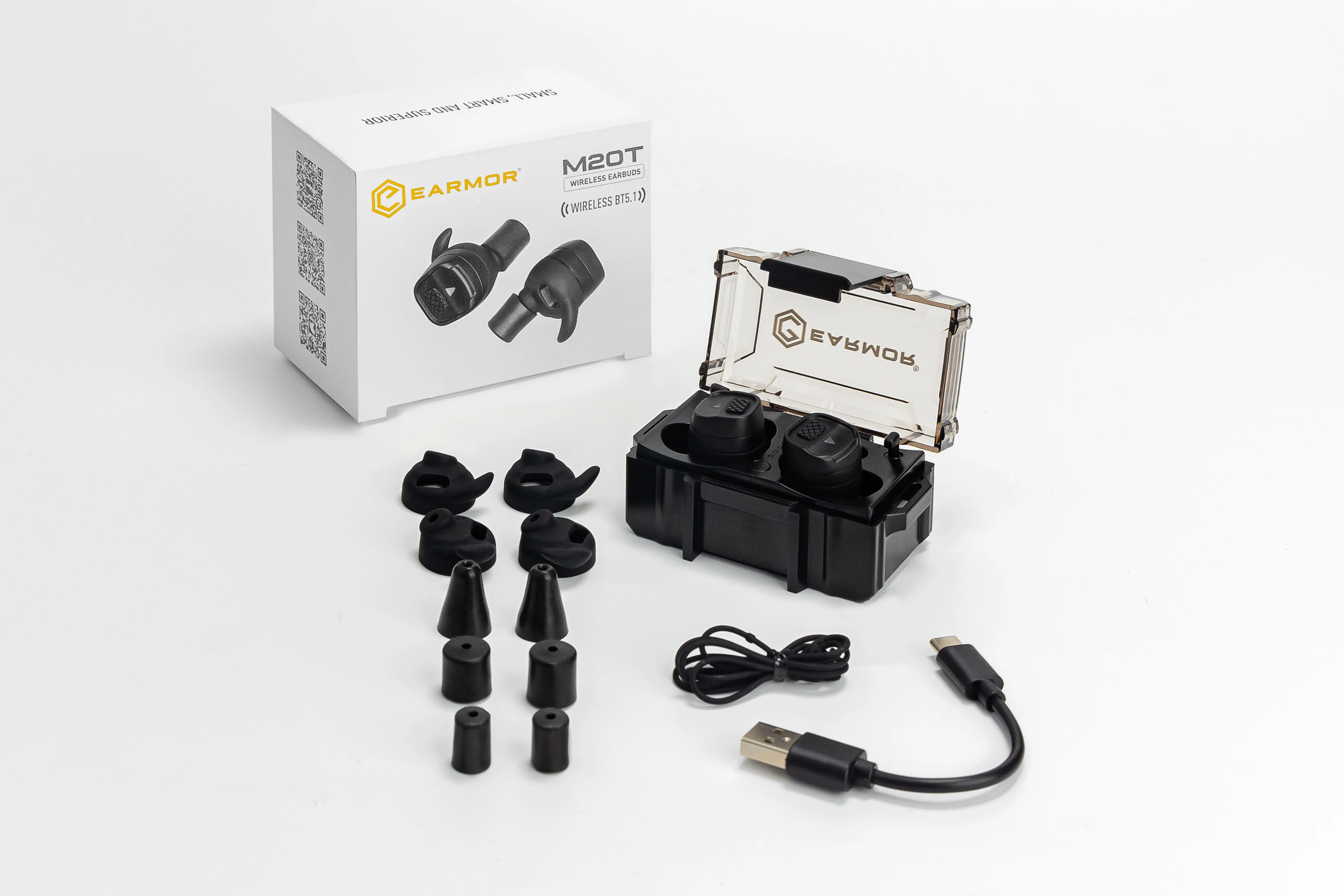 Earmor M20T NRR 22 noise cancelling tws earphone shockwave headphone bluetooth firefighting mining shooting factory
