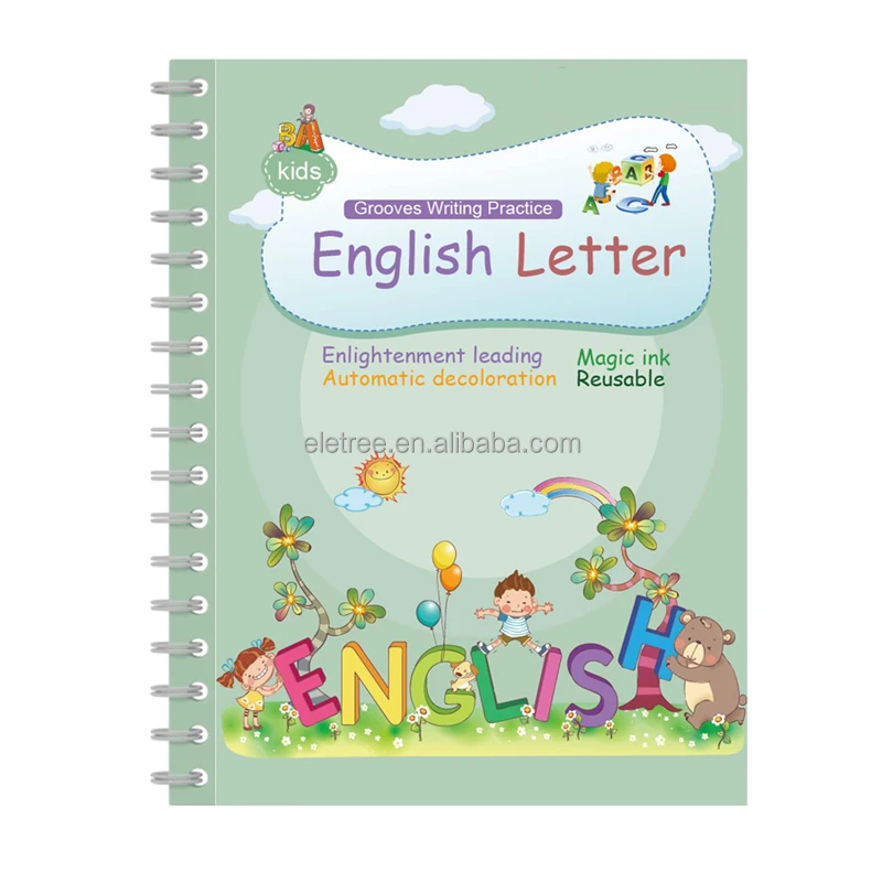 Younger Custom Fancy Reusable My Practice Handwriting Work Book Alphabet Magic Book For Kids