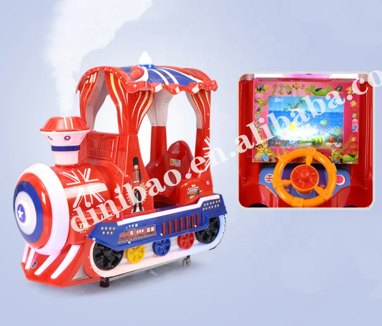 Dinibao NEW Amusement Kids Train Kiddie Rides  3D MP5 Video Swing Game Machine