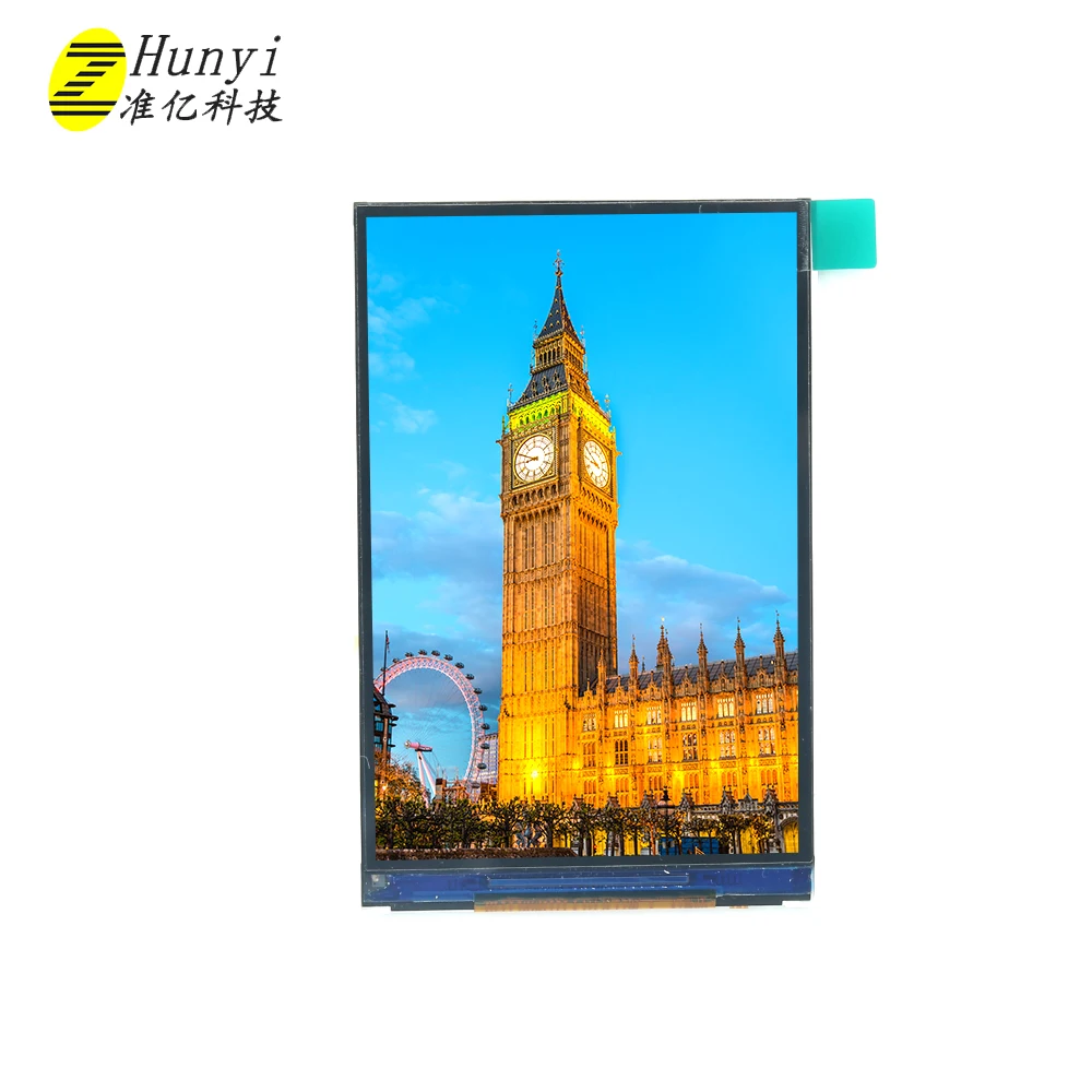 Cheap thin 3.5 Inch 320X480 TFT LCD Display All View ST7789V2 with connector assembly