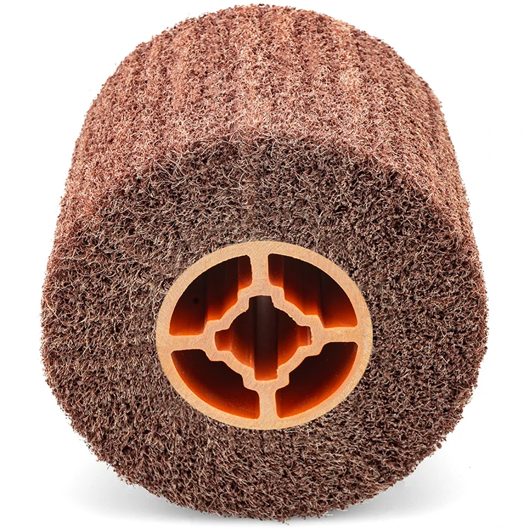 80 Grit Non-Woven Buffing Abrasive Flap Wheel Wire Drawing Polishing Burnishing Wheel Drum Wheel Finishing and Polishing