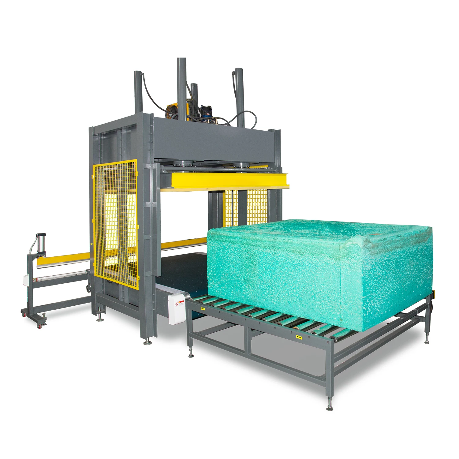 Foam press compression machine, foam packing machine