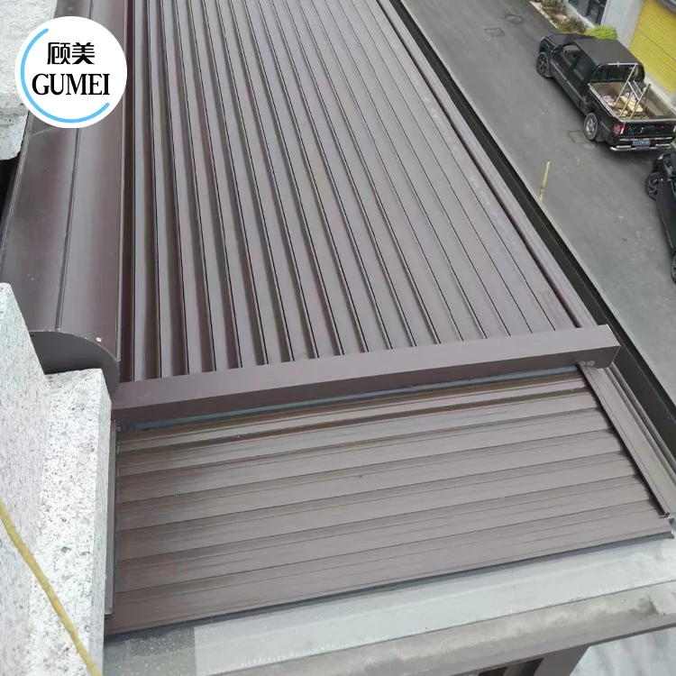 Motorized Patio Steel Outdoor Glass Conservatory Aluminum Roof Electric Pergola Retractable Awning Canopy