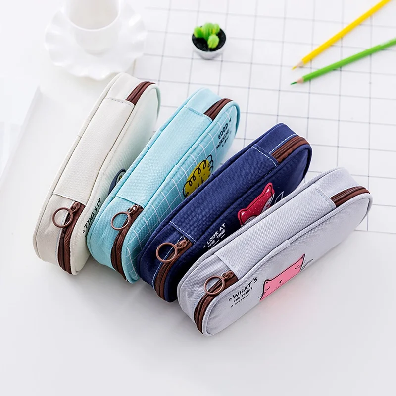 Professional supplier student stationary carton teens design cute pencil cases