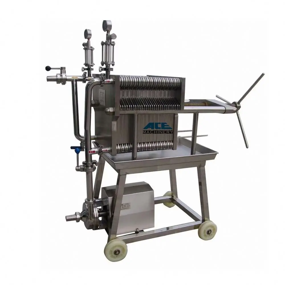 Горячая продажа Китай новый технологический фильтр пресс машина пластинчатый фильтр для пива вина