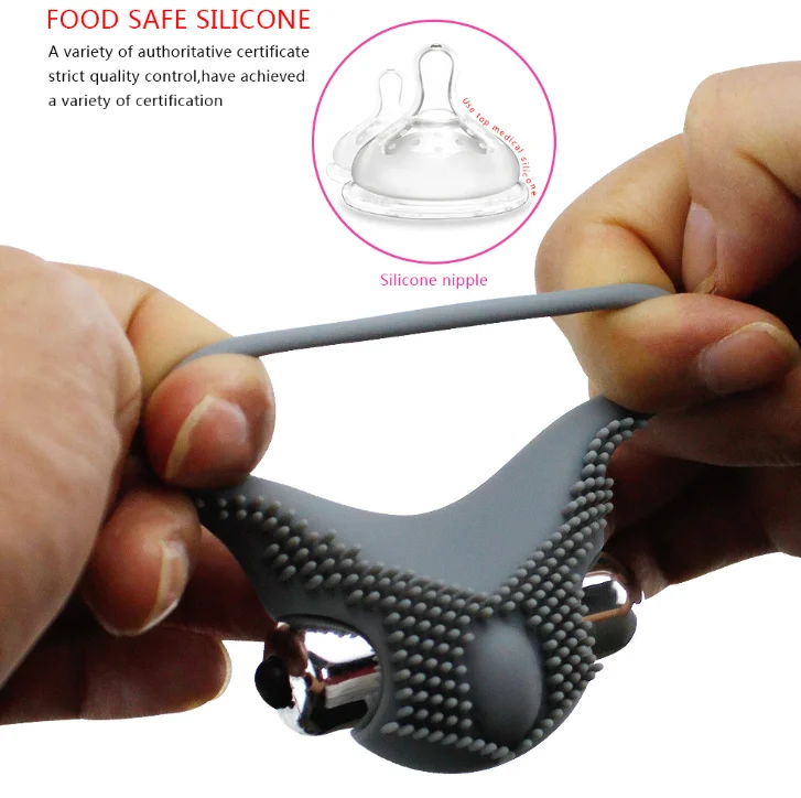 Factory Price Delay Ejaculation Sex Toys Silicon Vibrating Cock Ring For For Man