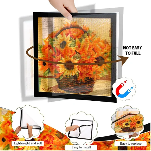 PVC magnetic picture frame PVC magnetic business license frame Magnetic display picture frame