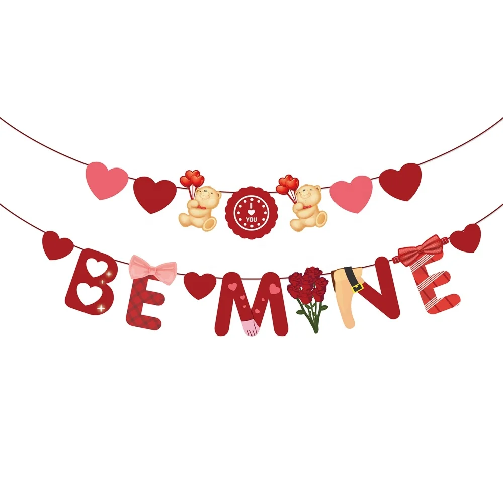 BA180 День Святого Валентина Вечеринка надпись баннер любовь тема пары