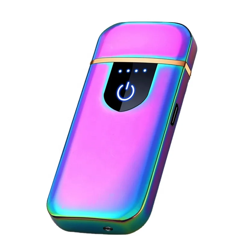 USB перезаряжаемая ветрозащитная беспламенная электрическая зажигалка Индукционная сигарета электронная