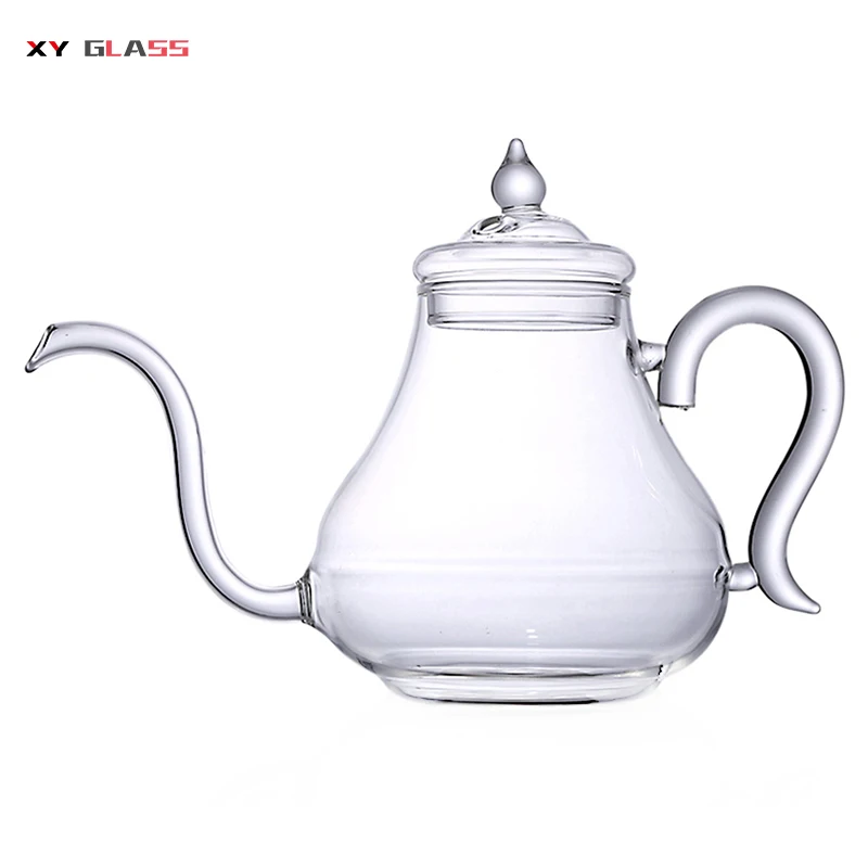 Современный классический дизайн высокое боросиликатное стекло moka термостеклянный кофейник