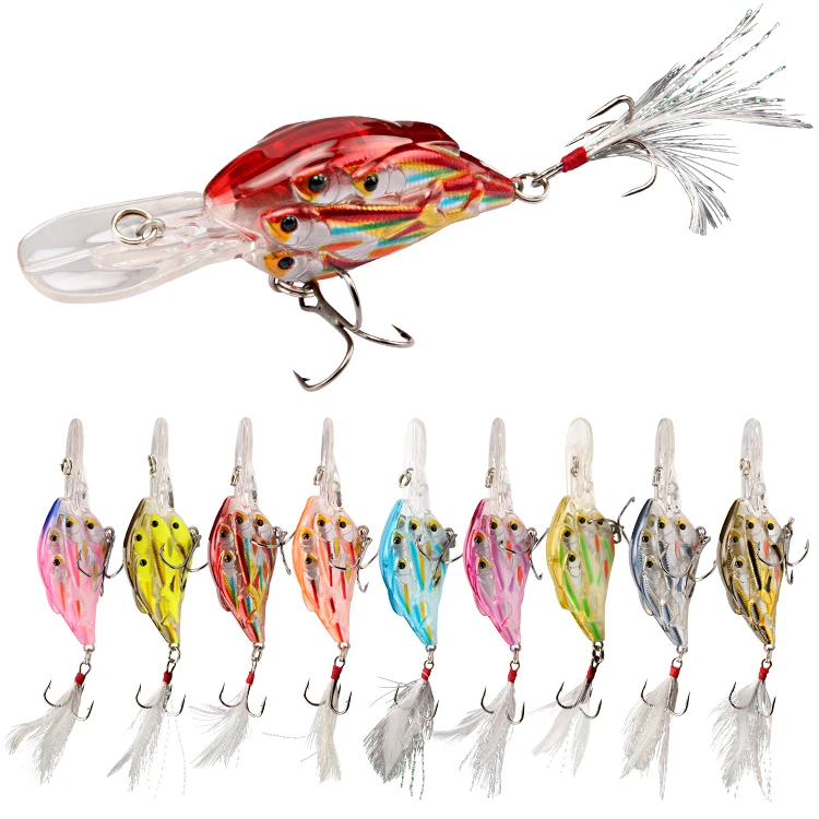 Пластиковая рыболовная приманка, оптовая продажа, блесна, три крючка, длинная блесна, рыболовные приманки, жесткая блесна