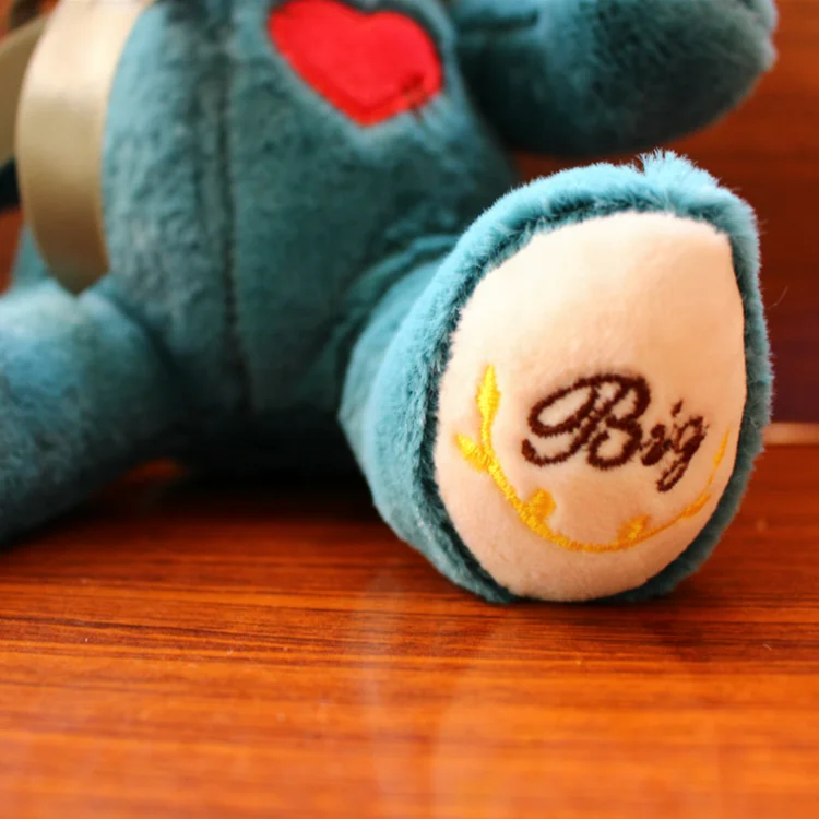 Custom lovely talking toy plush Teddy bear toy Recordable Stuffed animal Blue Talking Teddy Bear toy for kids baby gift